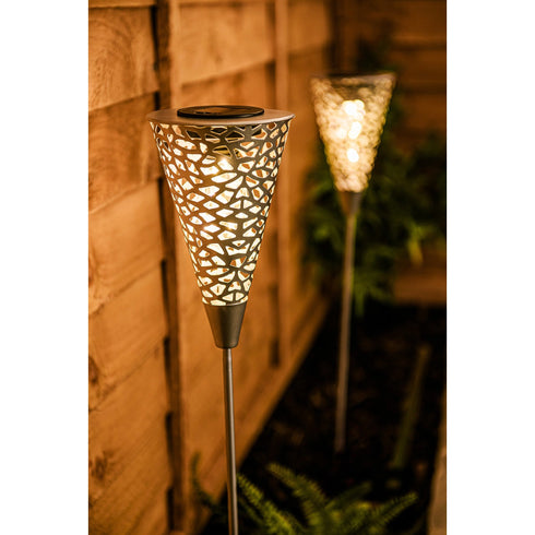 Solar Power Ornament Silhouette Stake Light